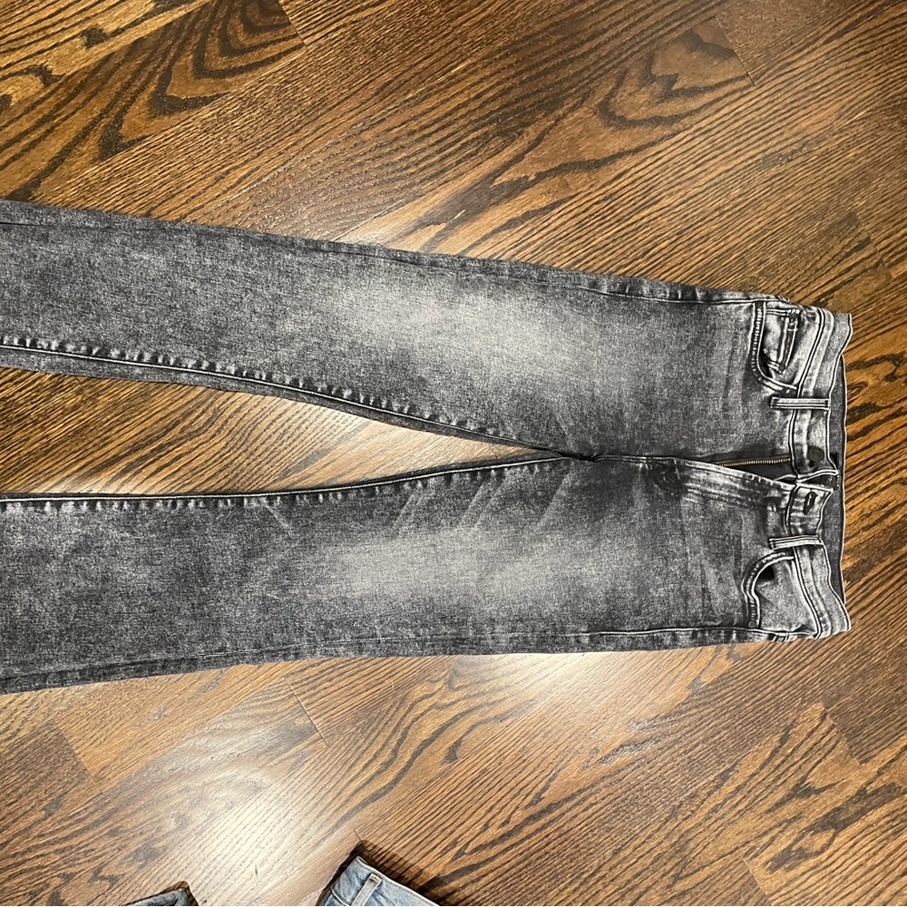 Barely worn MOTHER faded black denim jeans